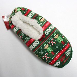 Men's One Size Fits Most Multi Color Mushies Holiday Slipper Socks